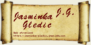 Jasminka Gledić vizit kartica
